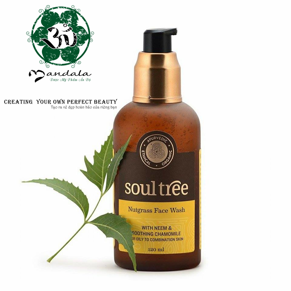 Sữa rửa mặt neem - Soultree Nutgrass Face Wash