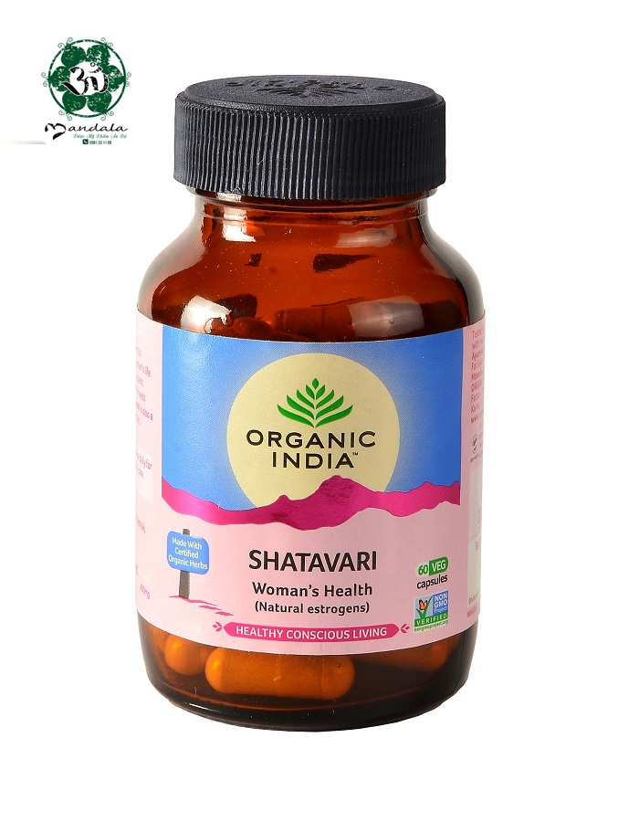 Viên uống cải thiện nội tiết tố Shatavari Organic India - DATE T11/2021